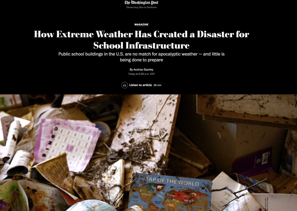 How Extreme Weather Has Created a Disaster for School Infrastructure